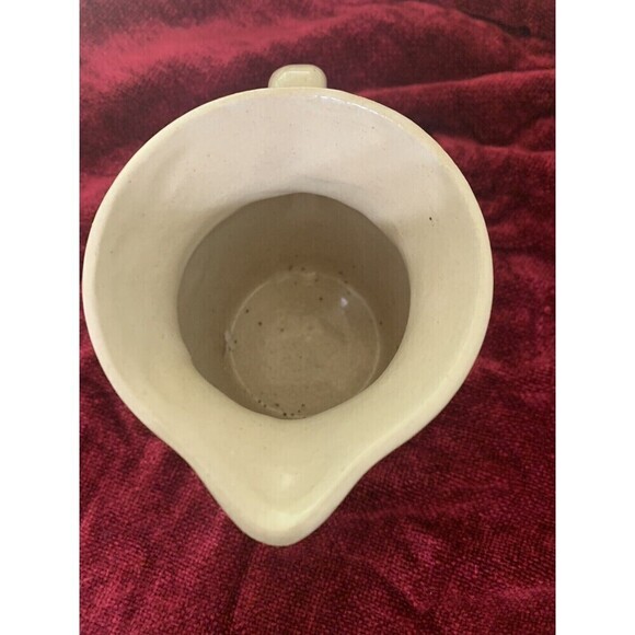 Vintage R.R.P CO. Roseville Ohio Pottery Pitcher # 303-G Painted Duck On Nest - Picture 6 of 7